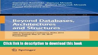 Read Beyond Databases, Architectures, and Structures: 10th International Conference, BDAS 2014,