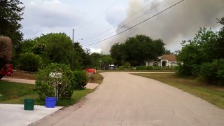 Massive Fire in Port St Lucie, Florida - June 24, 2011