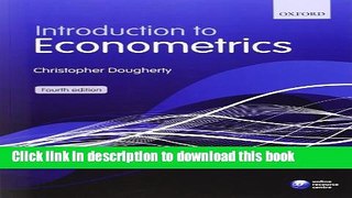 Read Books Introduction to Econometrics E-Book Free