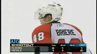 Daniel Briere (PHI) vs. Martin Brodeur (NJD) Shootout March 28, 2008