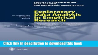 Read Exploratory Data Analysis in Empirical Research: Proceedings of the 25th Annual Conference of