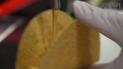 Ted Berg makes tacos at Taco Bell Headquarters