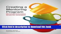 Read Creating a Mentoring Program: Mentoring Partnerships Across the Generations  Ebook Free