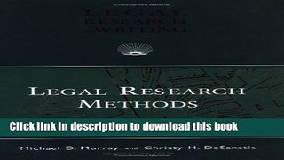 [PDF]  Murray and Desanctis  Legal Research Methods  [Read] Online