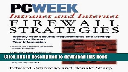 Read PC Week Intranet   Internet Firewalls Strategies by Edward G. Amoroso, Ronald Sharp (1996)