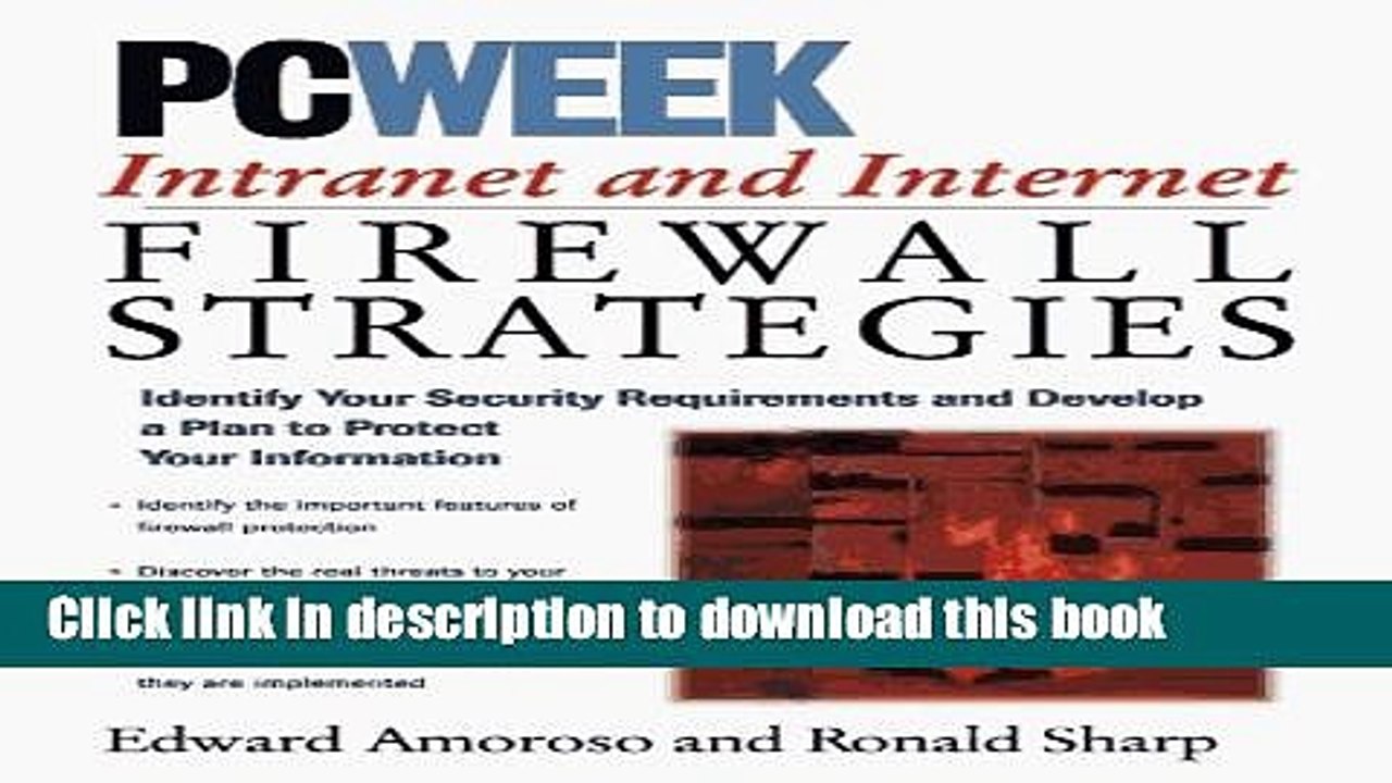 Read PC Week Intranet   Internet Firewalls Strategies by Edward G. Amoroso, Ronald Sharp (1996)