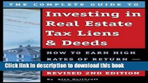 Read The Complete Guide to Investing in Real Estate Tax Liens   Deeds  Ebook Free