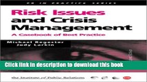 Read Books Risk Issues and Crisis Management in Public Relations: A Casebook of Best Practice (PR
