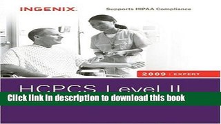 Download Books HCPCS 2009 Level II Expert Spiral Wholesale (Hcpcs Level II Expert (Spiral)) (HCPCS