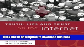 Read Truth, Lies and Trust on the Internet  Ebook Online