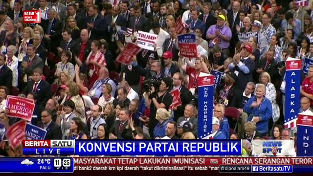 Pidato Trump di Hari Terakhir Konvensi Partai Republik