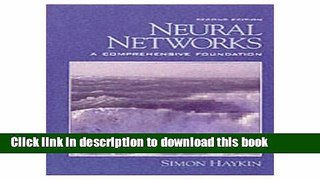 Read Neural Networks: A Comprehensive Foundation (2nd Edition)  Ebook Free