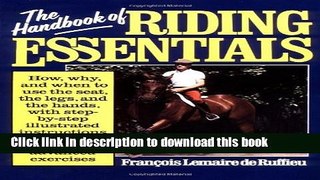 Download The Handbook Of Riding Essentials Free Books
