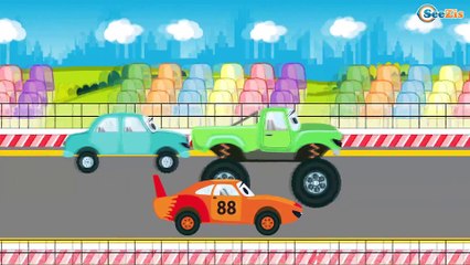 The Crane and The Excavator with Diggers | Cars & Trucks Construction Cartoons for children