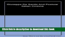 Read Book Giuseppe De Santis (Toronto Italian Studies) ebook textbooks