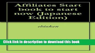 Read Affiliates Start book to start now (Japanese Edition) Ebook Free