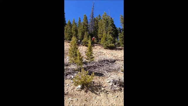 Ce fou fait du ski sur des rochers! Plus besoin d'attendre la neige