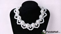 Vidéo 27 photo Comment faire un collier élégant avec perles en verre nacré pour mariage