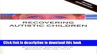 Read Books Recovering Autistic Children E-Book Free
