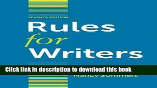 Read Book Rules for Writers E-Book Free
