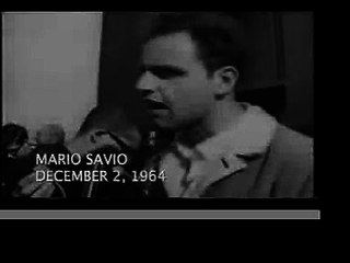 Mario Savio  "The Machine Speech" on The Sproul Hall Steps, December 2, 1964