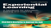 [PDF] Experiential Learning: A Handbook for Education, Training and Coaching Read Full Ebook