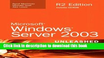 Read Microsoft Windows Server 2003 Unleashed (R2 Edition) Ebook Free