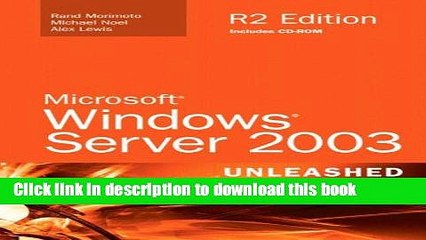 Read Microsoft Windows Server 2003 Unleashed (R2 Edition) Ebook Free