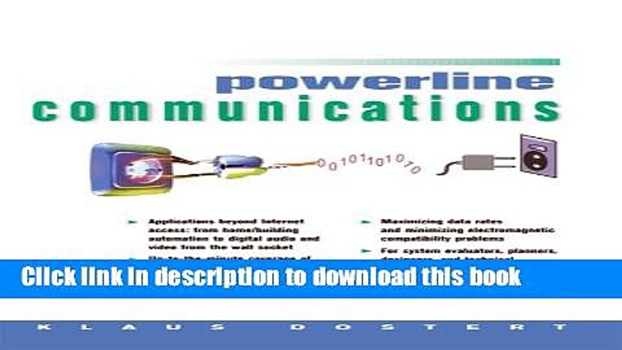 Download Powerline Communications Ebook Online