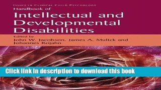 Read Books Handbook of Intellectual and Developmental Disabilities (Issues in Clinical Child
