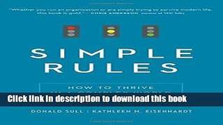 Read Book Simple Rules: How to Thrive in a Complex World E-Book Free