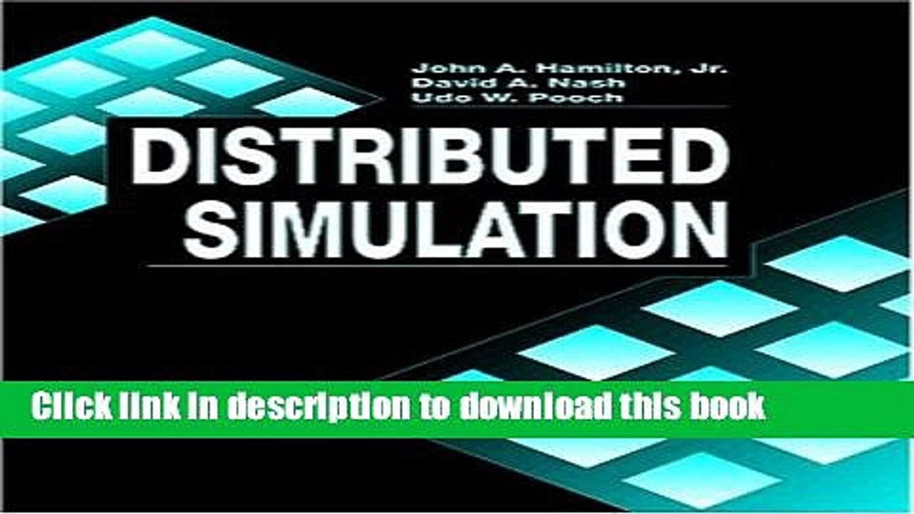 Download Distributed Simulation (Computer Science   Engineering) Ebook Online