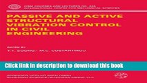 Read Passive and Active Structural Vibration Control in Civil Engineering (CISM International