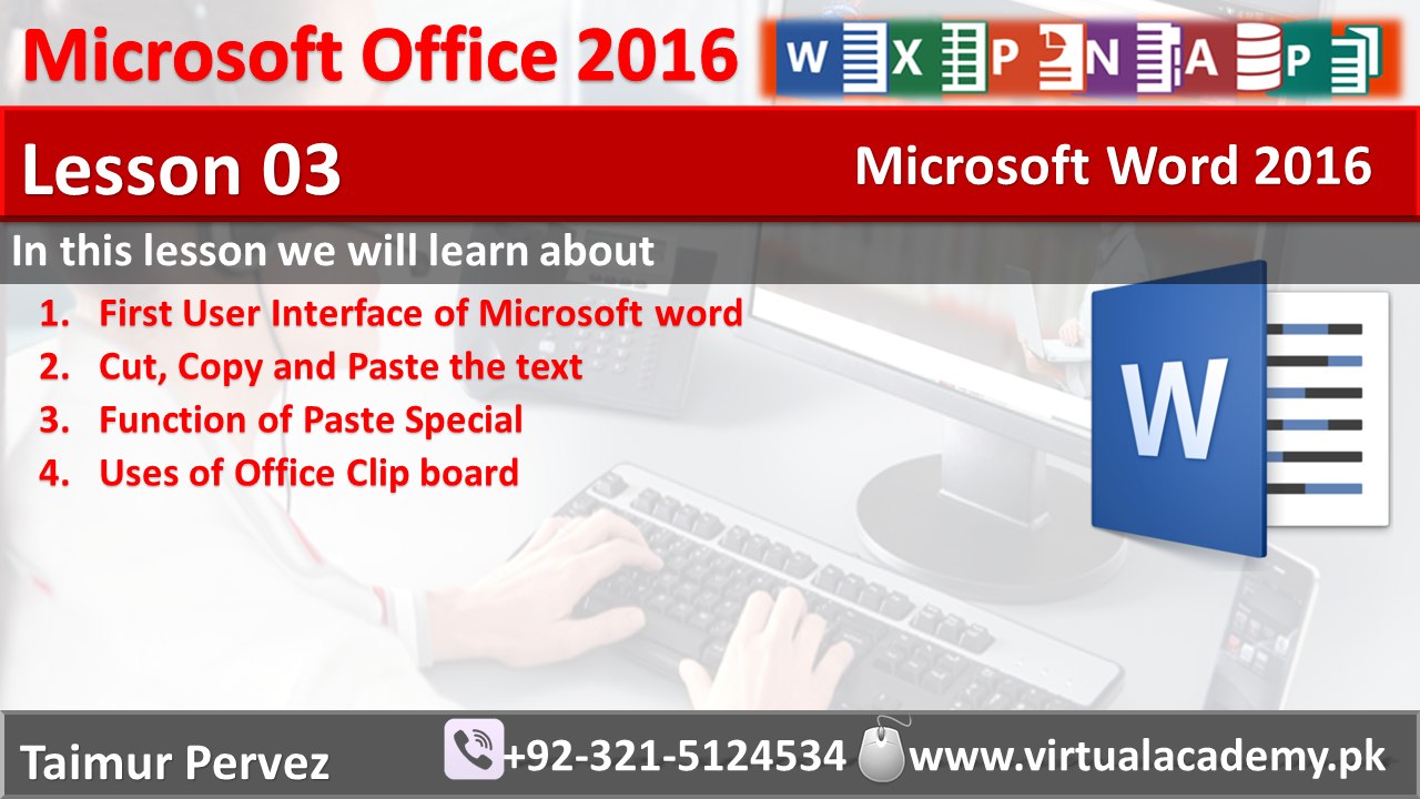 Microsoft Word Lesson 03