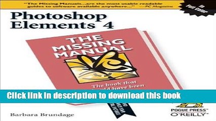 [PDF]  Photoshop Elements 4: The Missing Manual  [Read] Online