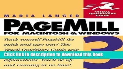 [PDF]  PageMill 3 for Macintosh and  Windows: Visual QuickStart Guide  [Download] Online