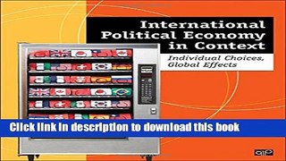 Read Books International Political Economy in Context ebook textbooks