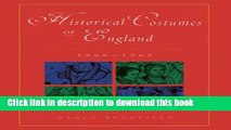 Read Historical Costumes of England 1066-1968  Ebook Free