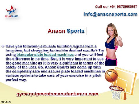 Pick sports goods from Anson Sports and have a nice playground