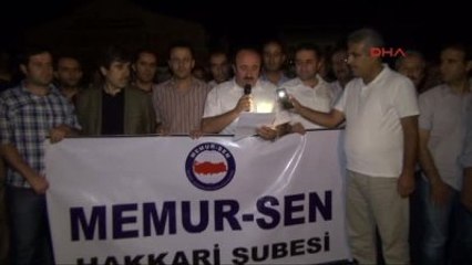 Hakkari'de 'Demokrasi Nöbetlerine' Devam