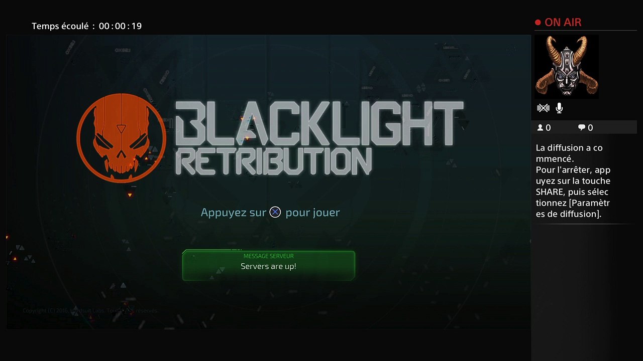 Premier live blacklights et premiere video