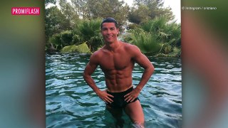 Muskel-Pose - So geht es Cristiano Ronaldo nach der EM-Verletzung!
