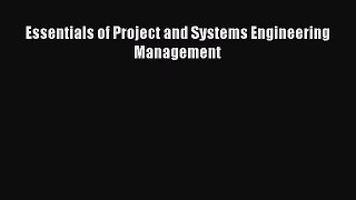 DOWNLOAD FREE E-books  Essentials of Project and Systems Engineering Management  Full E-Book