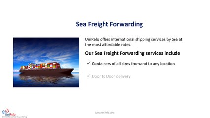 Ship to India from USA - UniRelo