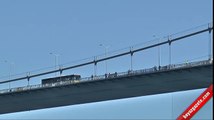 Boğaziçi Köprüsü'nde bir albay intihara kalkıştı