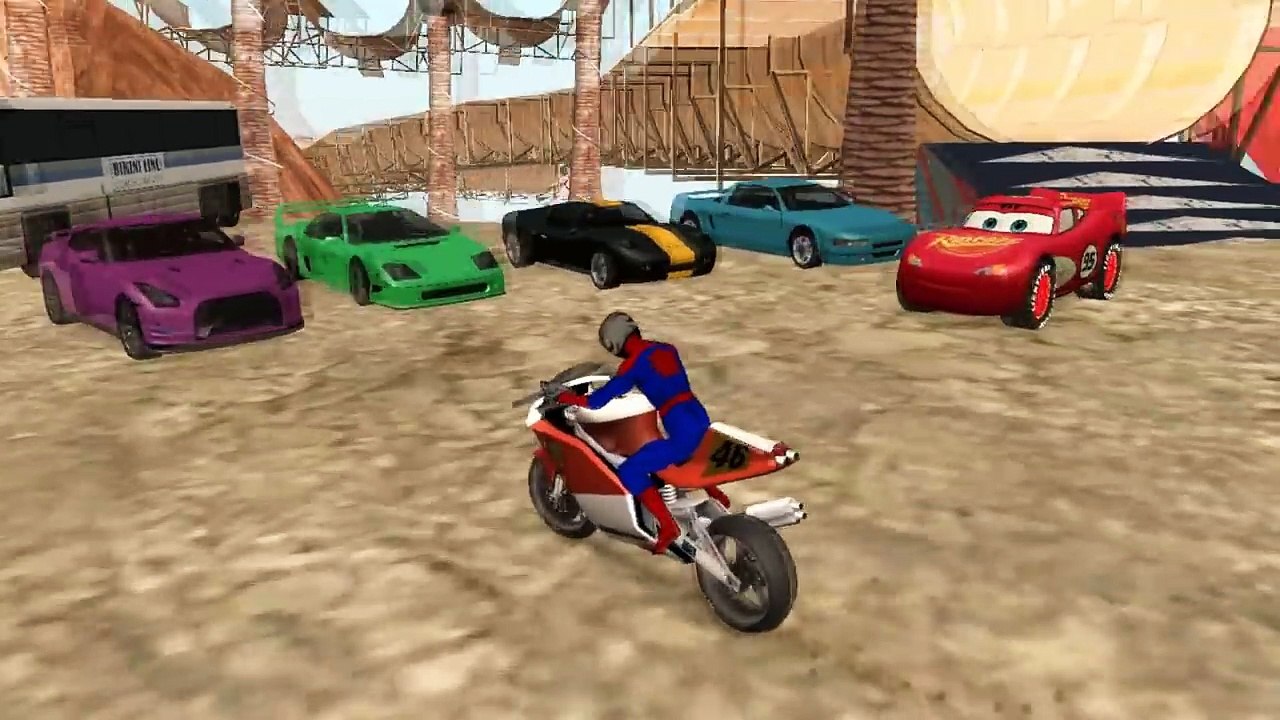 Şimşek McQueen Örümcek Adam İle Araba Mağazasını Geziyor (Çizgi Film Tadında - Türkçe Dublaj)