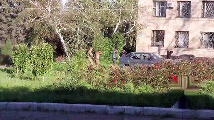 Уникальное видео боя спецназаза ВУС в Торецке 21 июля 2014 года