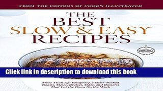 Read Best Slow and Easy Recipes (Best Recipe)  Ebook Free