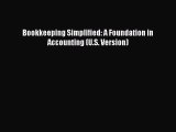 READ book  Bookkeeping Simplified: A Foundation in Accounting (U.S. Version)  Full Free