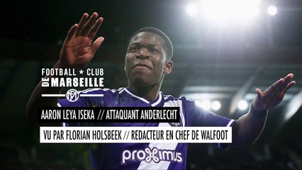 Aaron Leya Iseka (Anderlecht)  vu par Florian Holsbeek